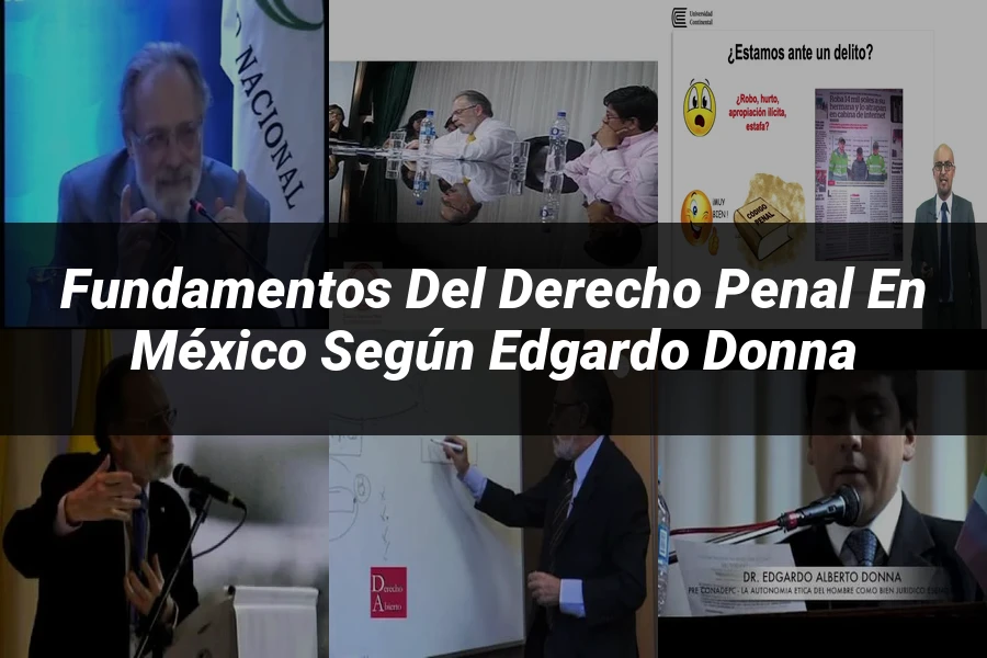 "Fundamentos del Derecho Penal en México según Edgardo Donna"