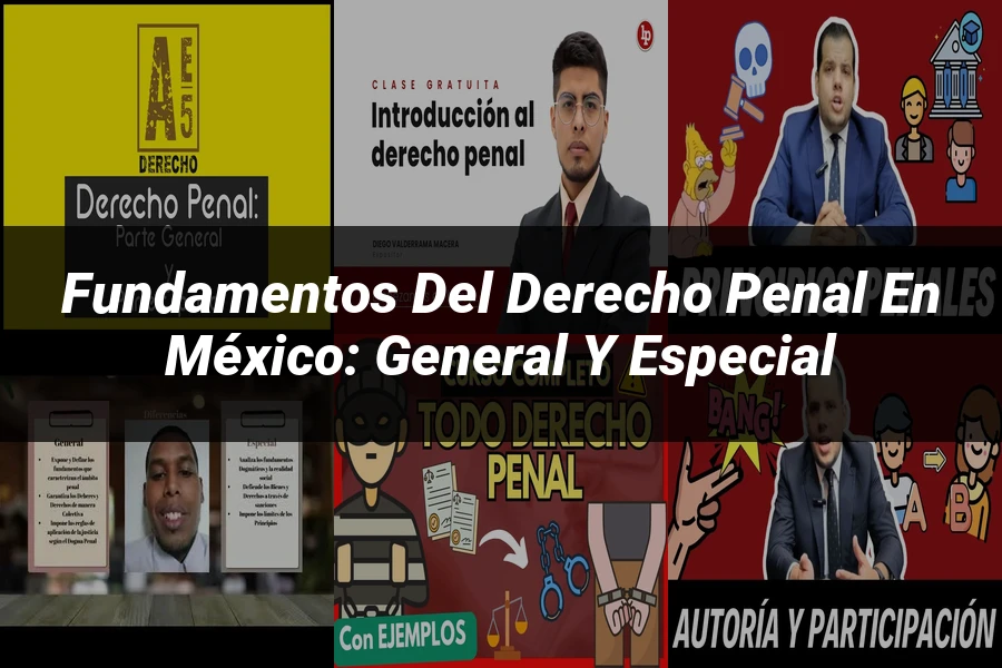 "Fundamentos del Derecho Penal en México: General y Especial"