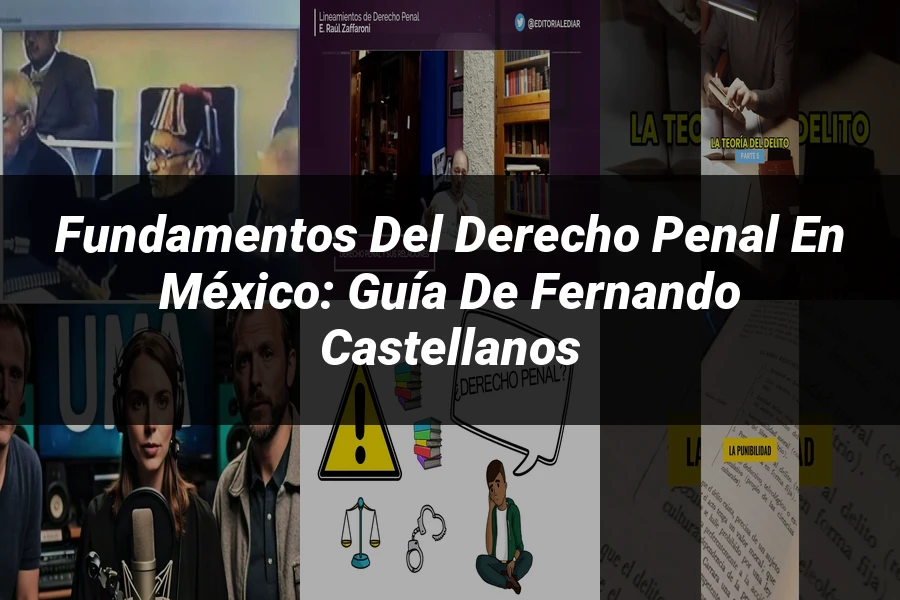 "Fundamentos del Derecho Penal en México: Guía de Fernando Castellanos"