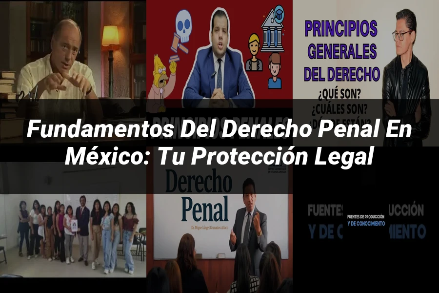 "Fundamentos del Derecho Penal en México: Tu Protección Legal"
