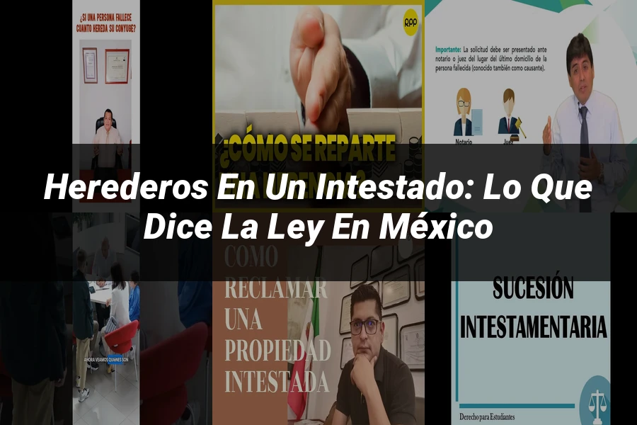 "Herederos en un intestado: lo que dice la ley en México"