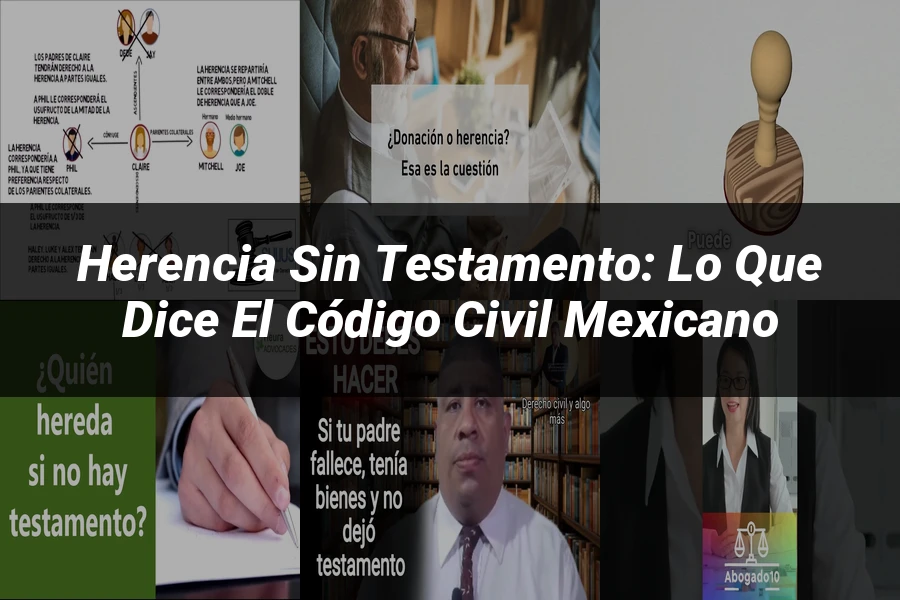 "Herencia sin Testamento: Lo que Dice el Código Civil Mexicano"