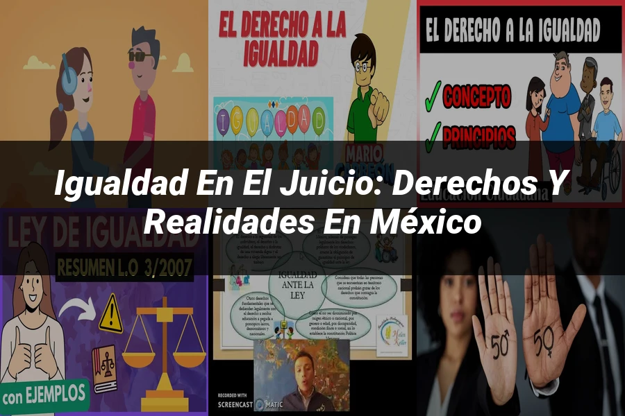 "Igualdad en el juicio: derechos y realidades en México"