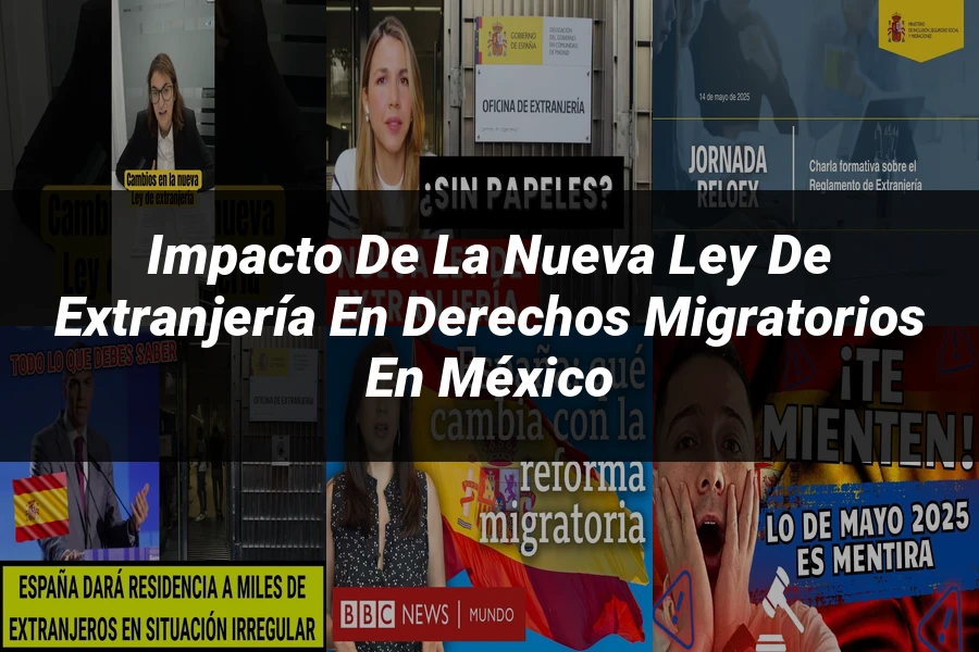 "Impacto de la nueva ley de extranjería en derechos migratorios en México"