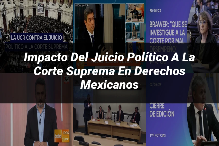 "Impacto del Juicio Político a la Corte Suprema en Derechos Mexicanos"