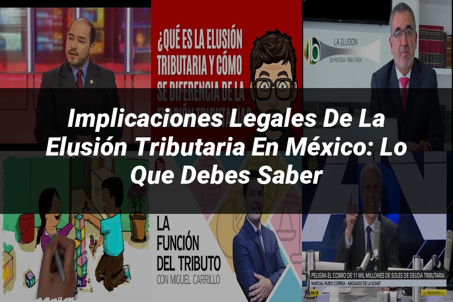 "Implicaciones Legales de la Elusión Tributaria en México: Lo que Debes Saber