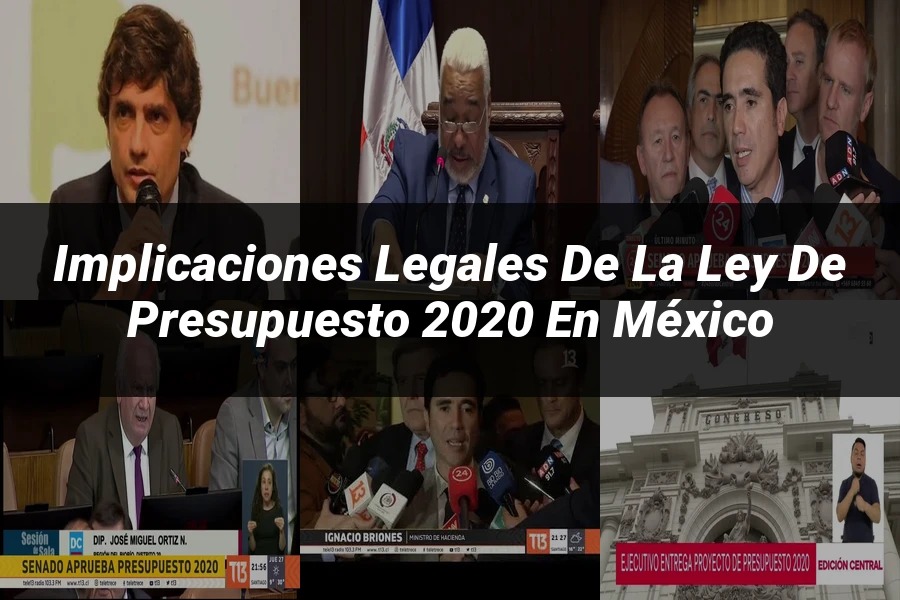 "Implicaciones Legales de la Ley de Presupuesto 2020 en México"