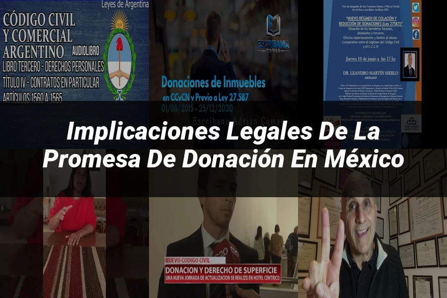 "Implicaciones Legales de la Promesa de Donación en México"