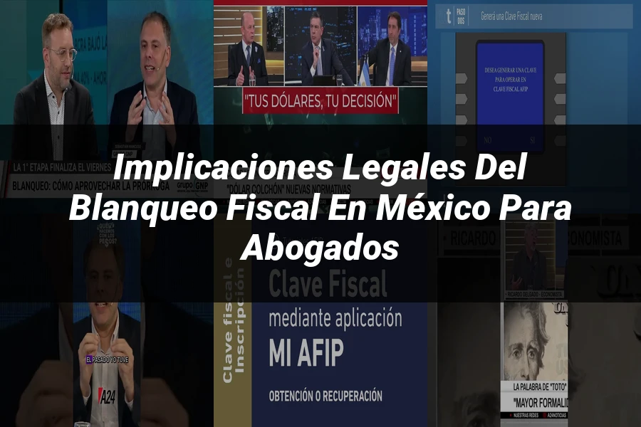 "Implicaciones Legales del Blanqueo Fiscal en México para Abogados"