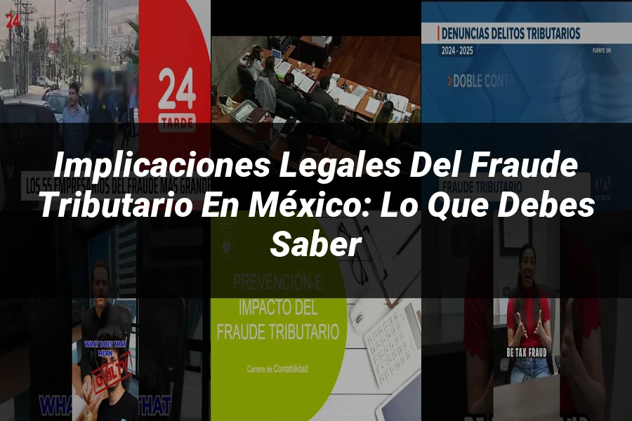 "Implicaciones Legales del Fraude Tributario en México: Lo Que Debes Saber"