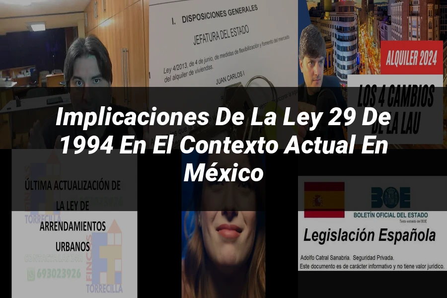 "Implicaciones de la Ley 29 de 1994 en el contexto actual en México"
