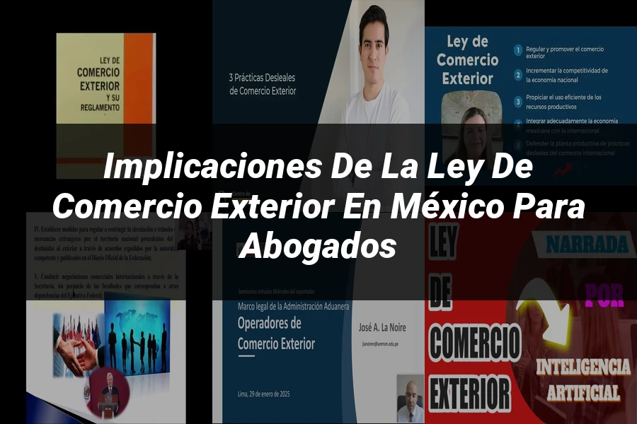 "Implicaciones de la Ley de Comercio Exterior en México para Abogados"
