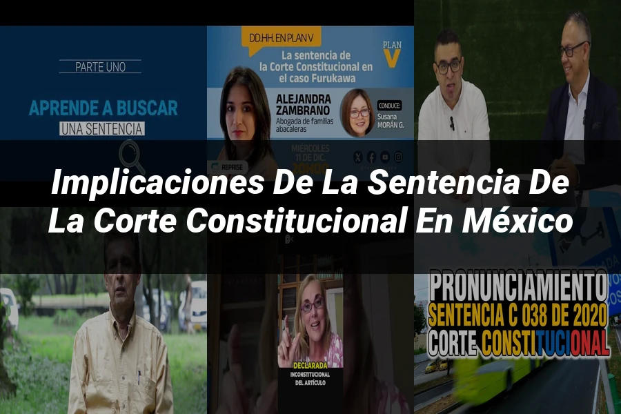 "Implicaciones de la Sentencia de la Corte Constitucional en México"