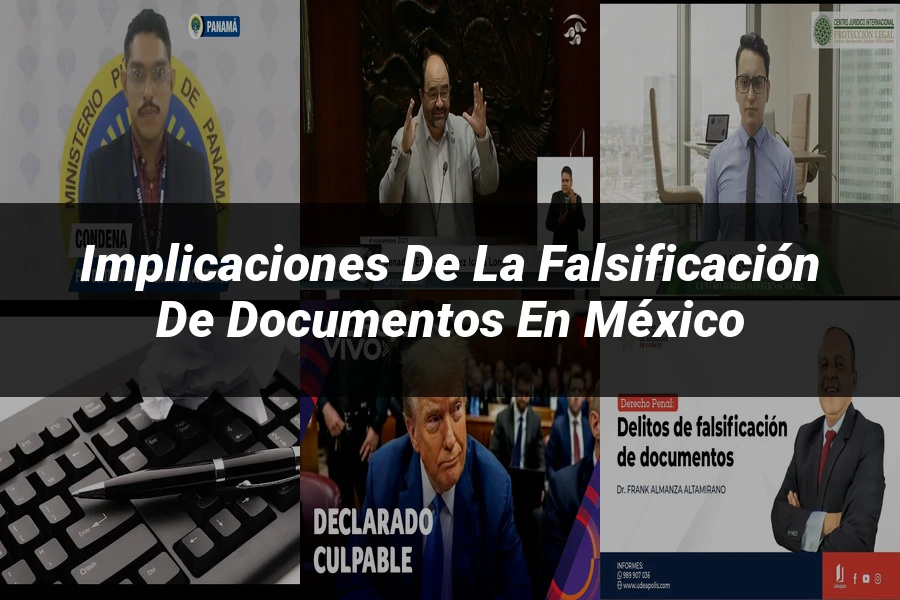 "Implicaciones de la falsificación de documentos en México"