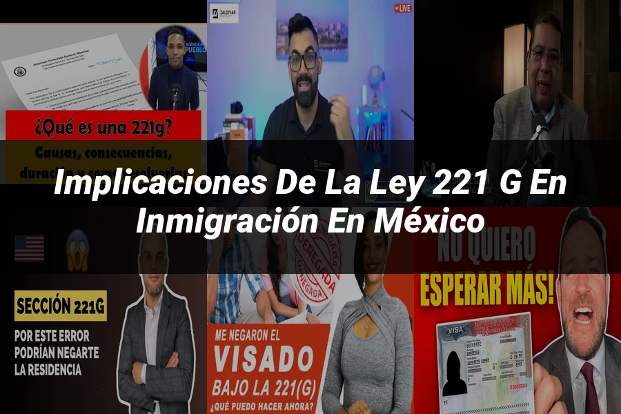 "Implicaciones de la ley 221 g en inmigración en México"
