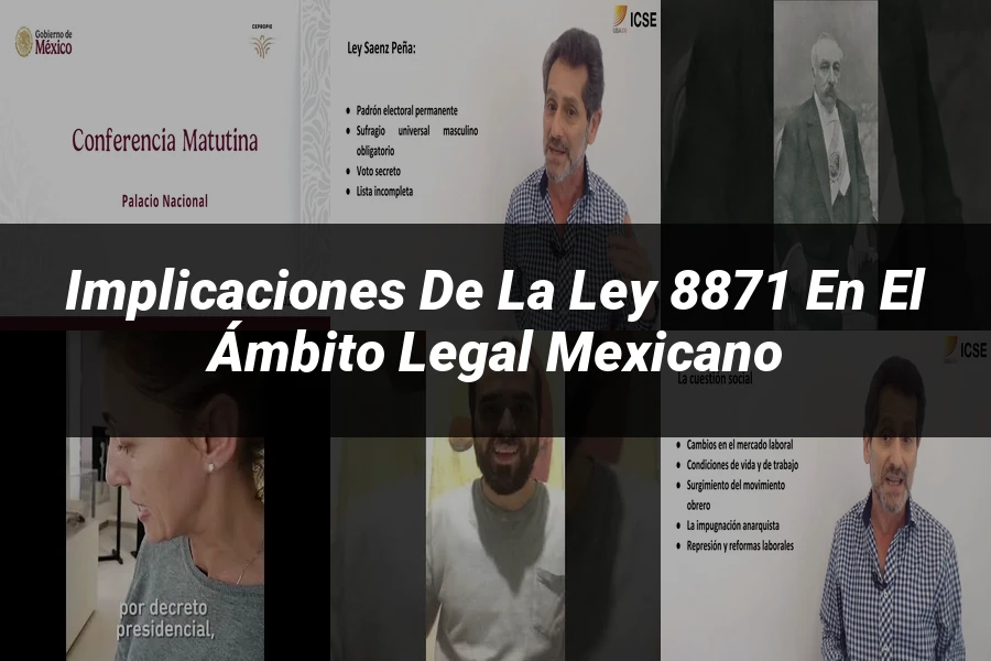 "Implicaciones de la ley 8871 en el ámbito legal mexicano"