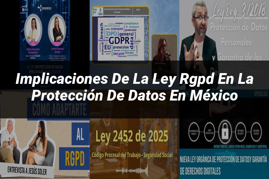 "Implicaciones de la ley RGPD en la protección de datos en México"