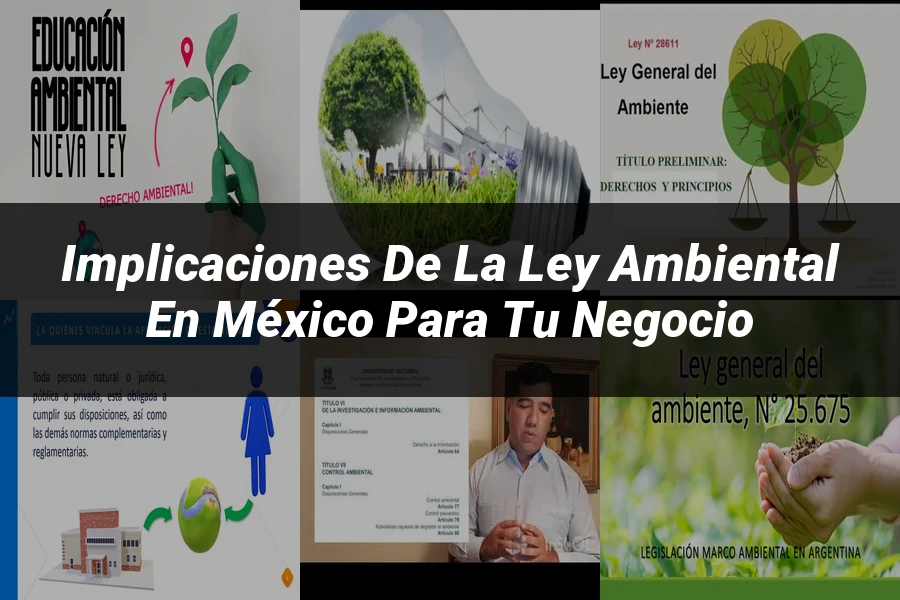 "Implicaciones de la ley ambiental en México para tu negocio"