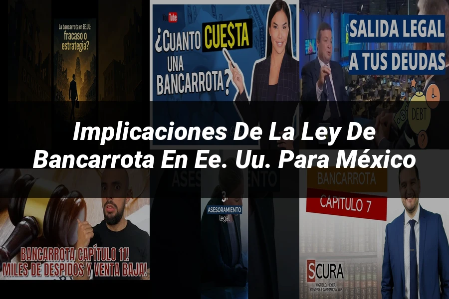 "Implicaciones de la ley de bancarrota en EE. UU. para México"