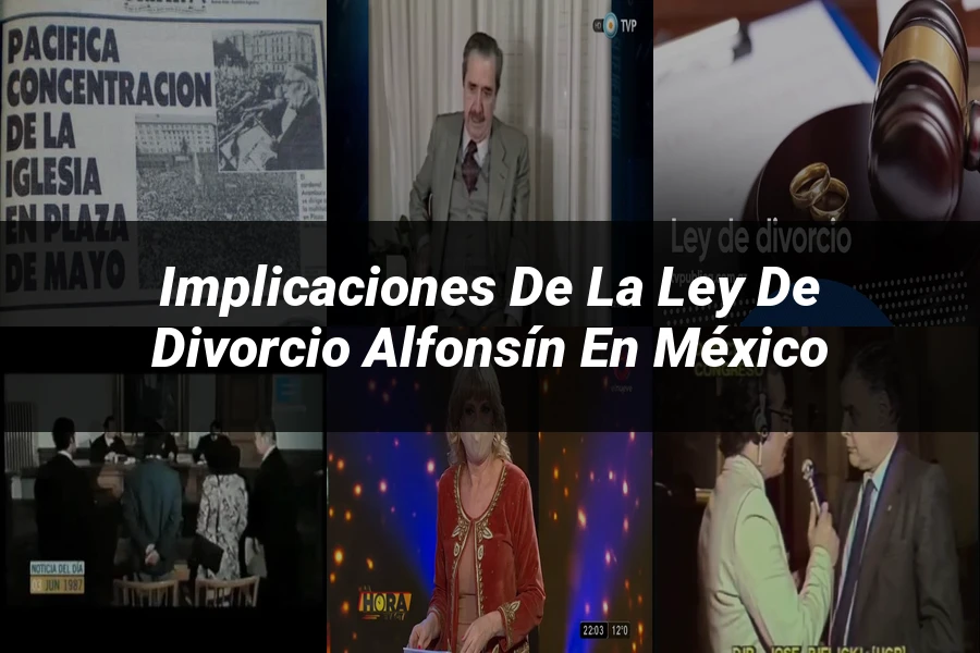 "Implicaciones de la ley de divorcio alfonsín en México"