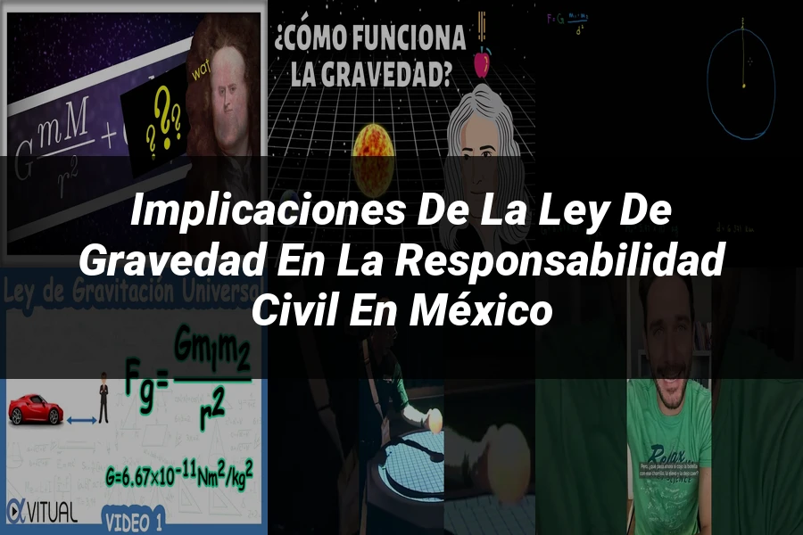 "Implicaciones de la ley de gravedad en la responsabilidad civil en México"
