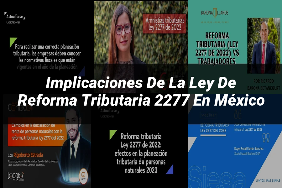 "Implicaciones de la ley de reforma tributaria 2277 en México"