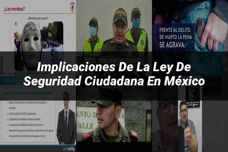 "Implicaciones de la ley de seguridad ciudadana en México"