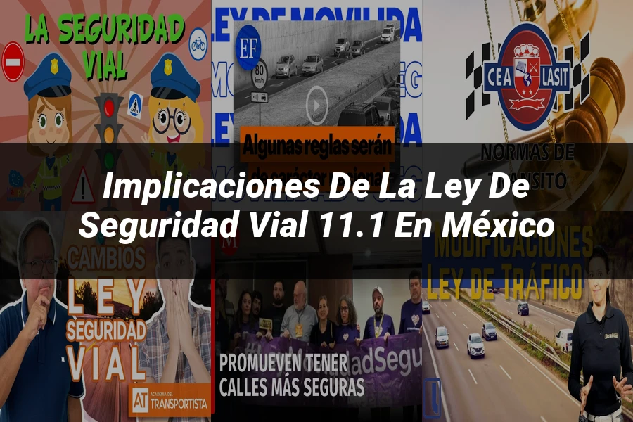 "Implicaciones de la ley de seguridad vial 11.1 en México"