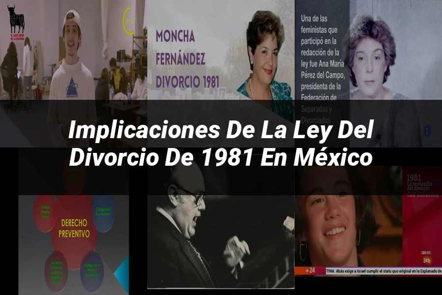 "Implicaciones de la ley del divorcio de 1981 en México"
