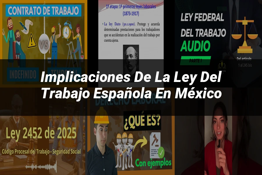 "Implicaciones de la ley del trabajo española en México"