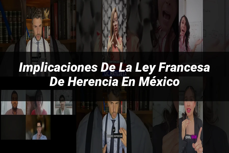 "Implicaciones de la ley francesa de herencia en México"