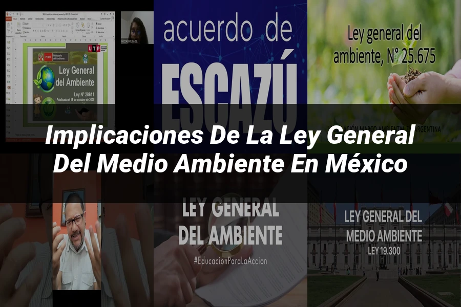 "Implicaciones de la ley general del medio ambiente en México"