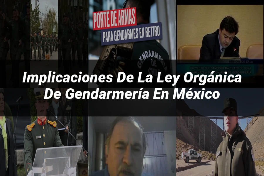 "Implicaciones de la ley orgánica de gendarmería en México"