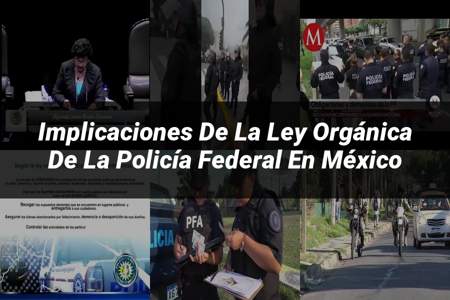 "Implicaciones de la ley orgánica de la policía federal en México"