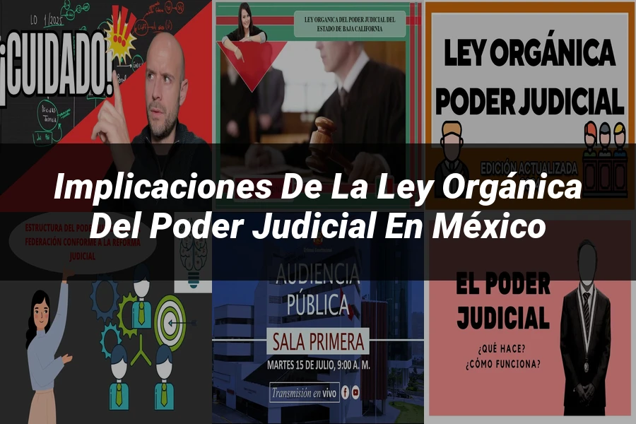 "Implicaciones de la ley orgánica del poder judicial en México"