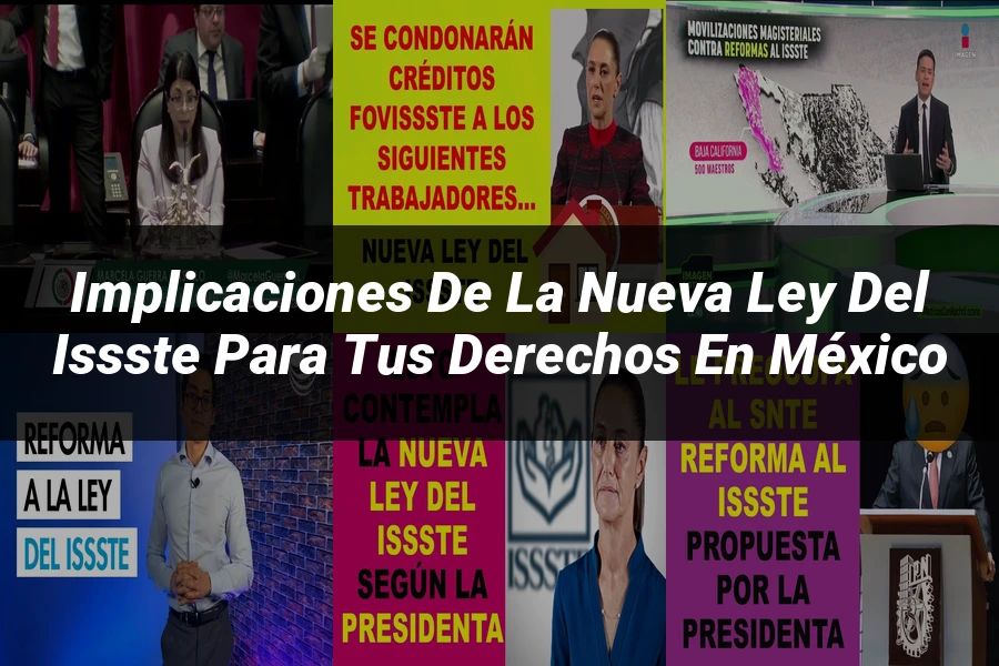 "Implicaciones de la nueva ley del issste para tus derechos en México"