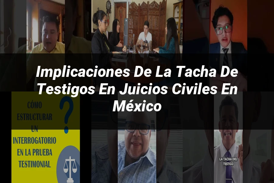 "Implicaciones de la tacha de testigos en juicios civiles en México"
