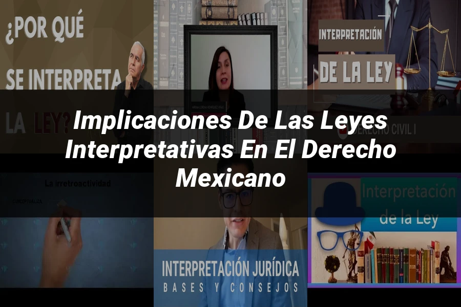 "Implicaciones de las leyes interpretativas en el derecho mexicano"
