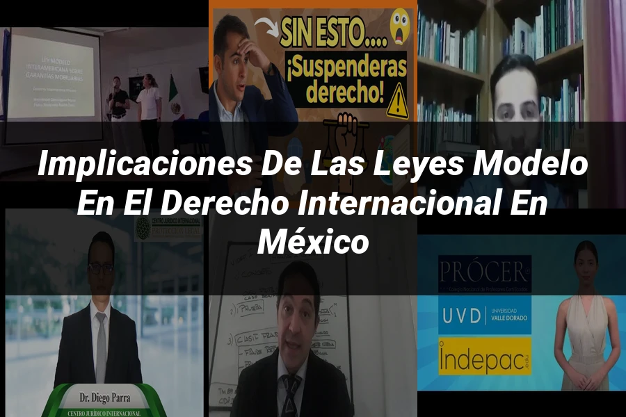 "Implicaciones de las leyes modelo en el derecho internacional en México"