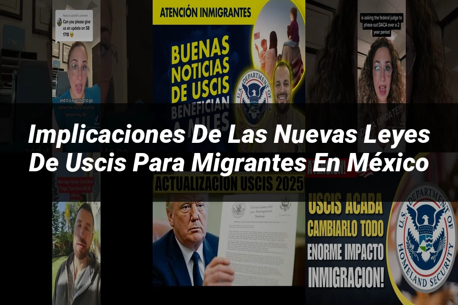 "Implicaciones de las nuevas leyes de USCIS para migrantes en México"