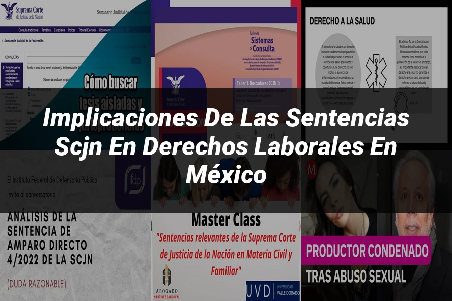 "Implicaciones de las sentencias SCJN en derechos laborales en México"