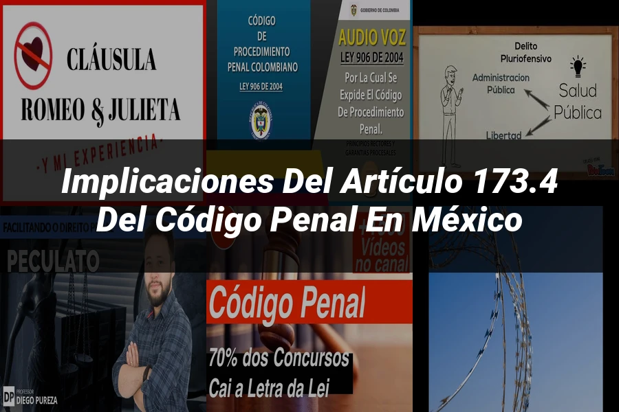 "Implicaciones del Artículo 173.4 del Código Penal en México"