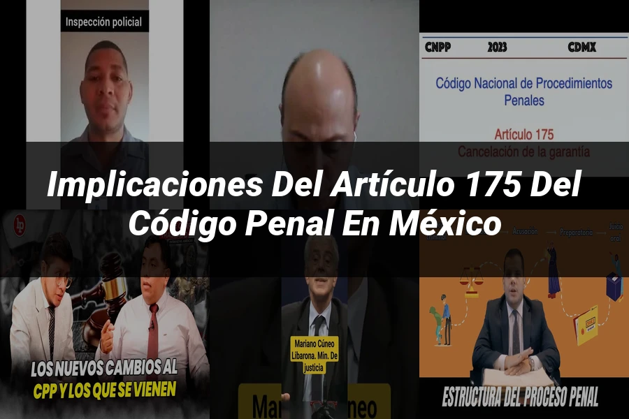 "Implicaciones del Artículo 175 del Código Penal en México"