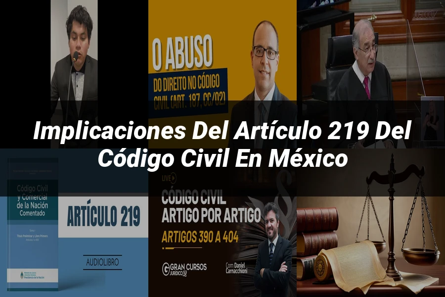 "Implicaciones del Artículo 219 del Código Civil en México"