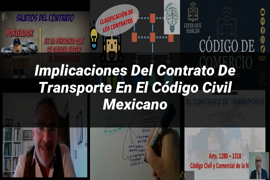 "Implicaciones del Contrato de Transporte en el Código Civil Mexicano"