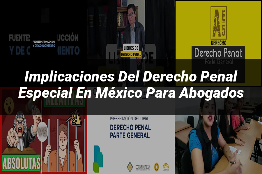 "Implicaciones del Derecho Penal Especial en México para Abogados"