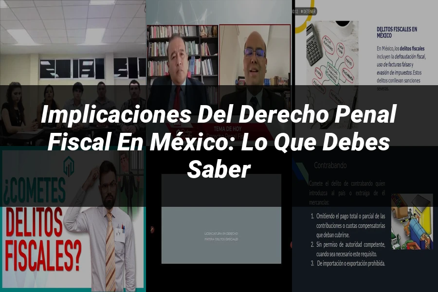 "Implicaciones del Derecho Penal Fiscal en México: Lo que Debes Saber"