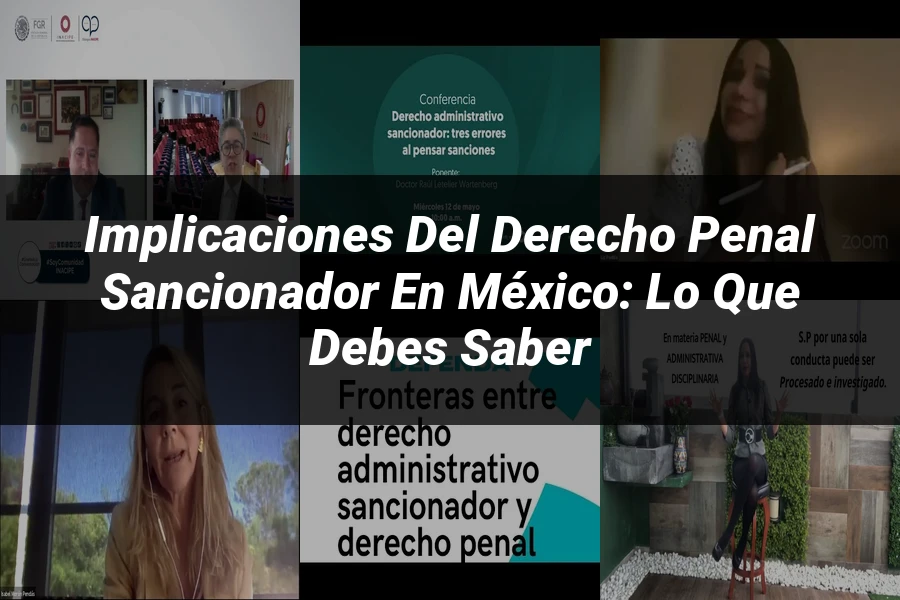 "Implicaciones del Derecho Penal Sancionador en México: Lo que Debes Saber"