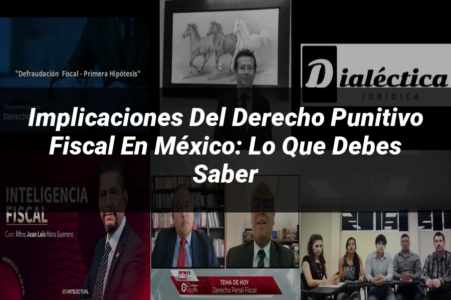 "Implicaciones del Derecho Punitivo Fiscal en México: Lo que Debes Saber"