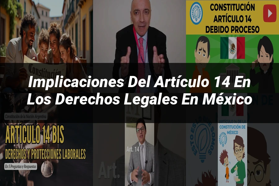 "Implicaciones del artículo 14 en los derechos legales en México"